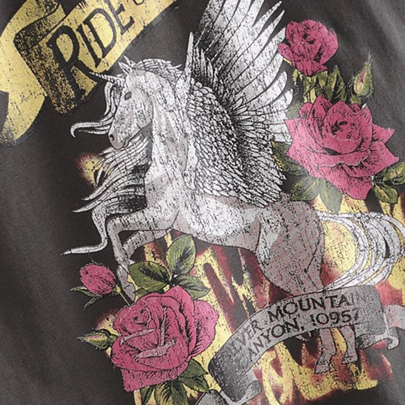 Ride Until Dusk Unicorn Graphic Boho Tank Top - Picture 3 of 4